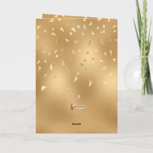 Funny Sassy Parties scintillant Carte d'anniversai (Dos)