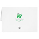 Funny "Satan" Autocorrect carte de Noël (Dos Horizontal)