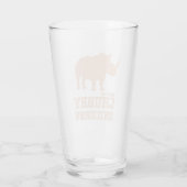Funny Save the Chubby Unicorns Rhino Pink Glas (Achterkant)