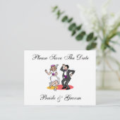 Funny Save the Date Briefkaarten (Staand voorkant)