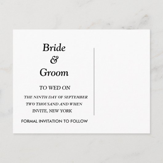 Funny Save the Date Kaart (Achterkant)