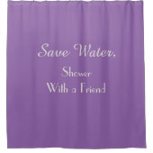 Funny Save Water Amethyst Orchid Showgordijn Douchegordijn (Voorkant)