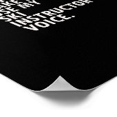 Funny Saying Ski Instructor Skiing Tee Shirt Poster (Hoek)