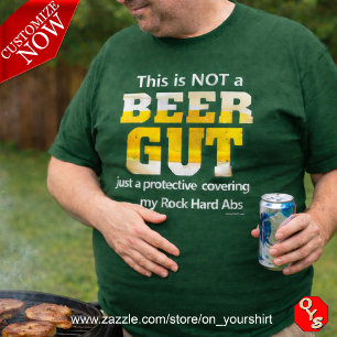Funny Sayings   Geen BEER GUT-Shirt T-shirt