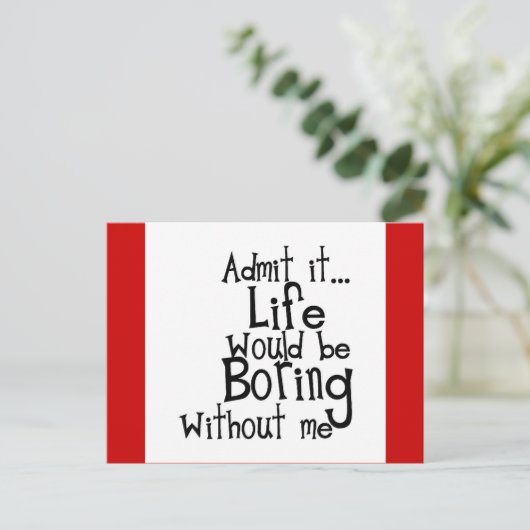 FUNNY SAYINGS LATEN LEVENSDUUR TOE ZONDER DAT IK O BRIEFKAART (Staand voorkant)