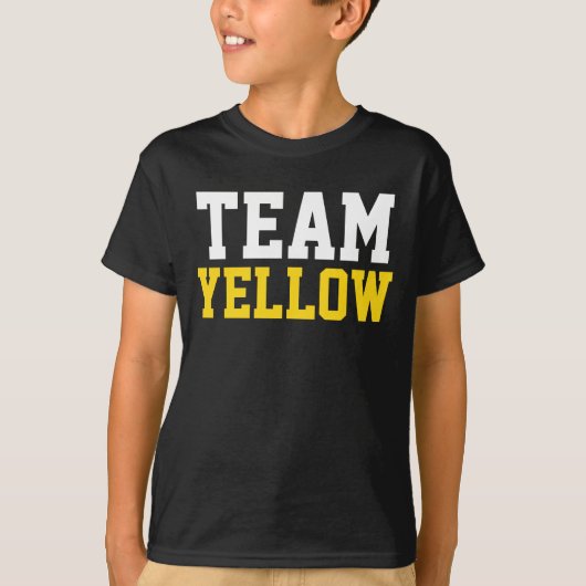 Funny Sayings Lustige Sprüche & Texte: TEAM YELLOW T-shirt (Voorkant)