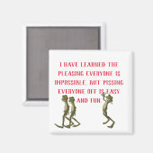 Funny Sayings Square Magnet 19 Magneet (Voorkant / Achterkant)