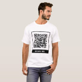 Funny Scan Me QR-Code T-Shirt (Devant entier)