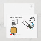 Funny Scary Barber Sweeney Todd Briefkaart (Voorkant / Achterkant)