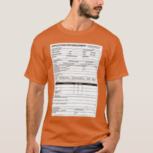 Funny Scary Halloween Costume Job Application Tric T-shirt