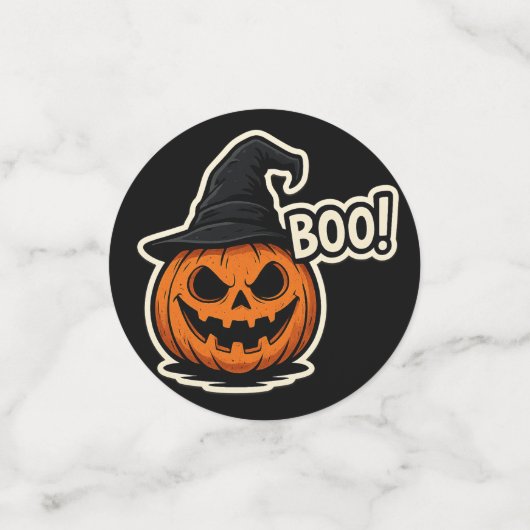  Funny & Scary Halloween Sticker  Confetti (Kleine voorkant)
