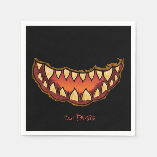Funny Scary Jack o'lantern Thunder_Cove Servet (Voorkant)