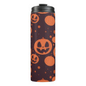 Funny Scary Pumpkin Facets Thermosbeker (Voorkant)