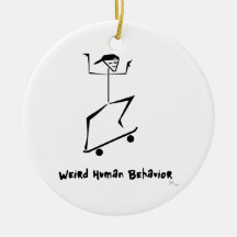 Funny Schaats Board kerstversiering