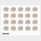 Funny Schattige Dancing Pigs, Animals - Vrolijk Ke Ronde Sticker (Vel)
