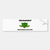 Funny schildpad bumpersticker (Voorkant)