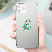 Funny schildpad sticker (Telefoon)