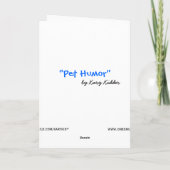 Funny Schnauzer Carte d'anniversaire (Dos)