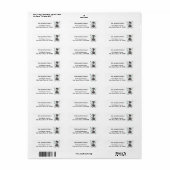 Funny Schnauzer Dog en Paw Prints Art Etiket (Full Sheet)