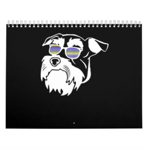 Funny Schnauzer Dog Kalender