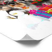 Funny Schnauzer Kerstmis Hondenliefhebber Gift Poster (Hoek)