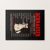 Funny Schnauzer | Schnauzer Butrition Facts Legpuzzel (Horizontaal)