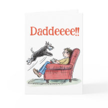 Funny Schnauzer Vaderdag Groetjes Kaart