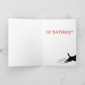 Funny Schnauzer Verjaardagsgroeten Kaart (Binnen)