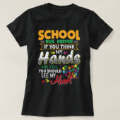 Funny School Bus Driver TShirt Cute Heart Apprecia (Design voorkant)