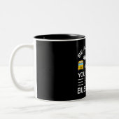 Funny School Bus Driver Two-Tone Coffee Mok (Links)