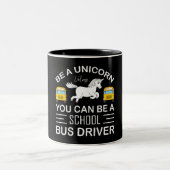 Funny School Bus Driver Two-Tone Coffee Mok (Center)