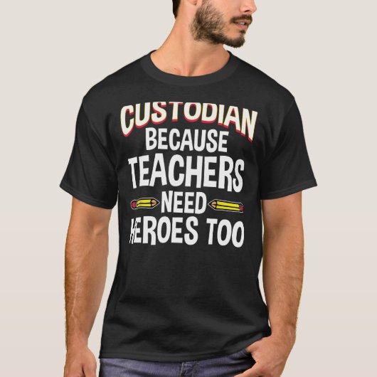 Funny School Custodian Design for Men Women Janito T-shirt (Voorkant)