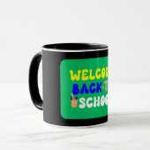 Funny School Mug - Mask to School 2025 (Devant gauche)
