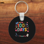 Funny School Nurse 100 Days Patching Tiny Humans I Sleutelhanger (Voorkant)
