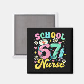 Funny School Nurse 67 Cute Medical Meme Design  Magneet (Voorkant / Achterkant)