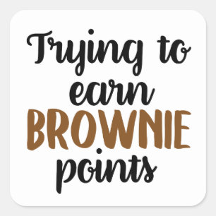 Funny School proberen om brownie punten sticker te