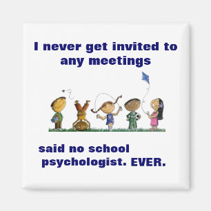 Funny School Psycholoog Magnet Magneet
