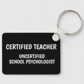 Funny School Teacher Life Sleutelhanger (Voorkant)