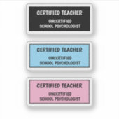 Funny School Teacher Life  Sticker (Voorkant)