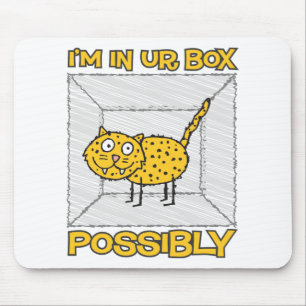 Funny Schrodinger's Cat Lolcat Mousepad Muismat