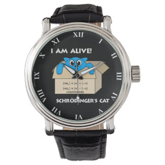 Funny Schrodinger's kat is levende kwantummechanic Horloge