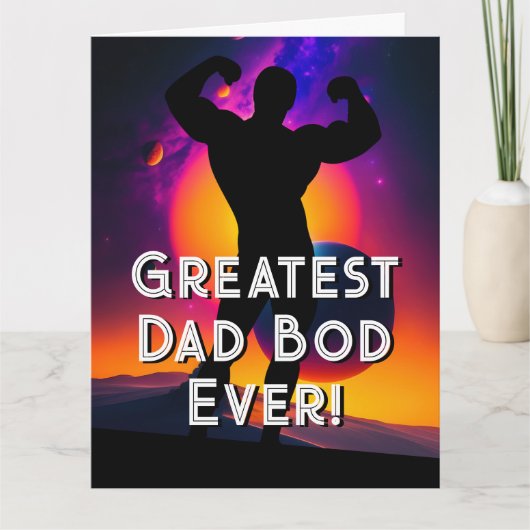 Funny Sci Fi papa Bod zet haar aan Kaart (Voorkant)