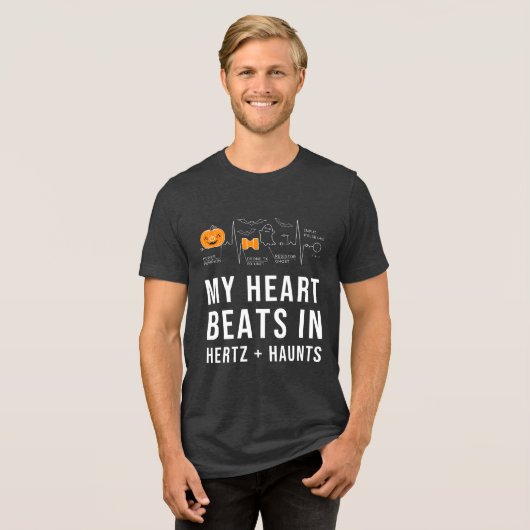 Funny Science and Engineering Halloween Tri-Blend Shirt (Voorkant volledig)