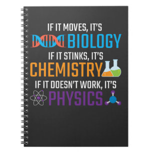 Funny Science Biology Chemistry Physics Teacher Notitieboek