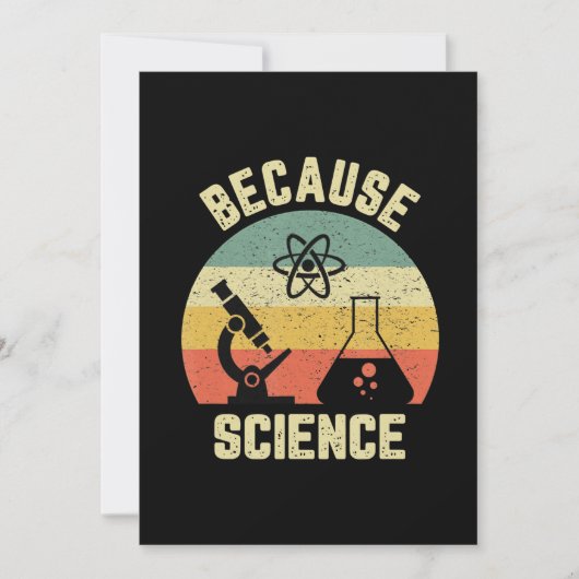 Funny Science Biology Physics Want Wetenschap Feestdagenkaart (Voorkant)