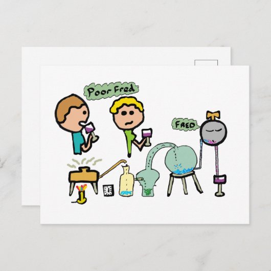 Funny Science Briefkaart (Voorkant / Achterkant)