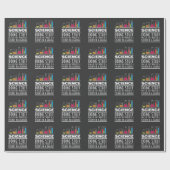 Funny Science Chemistry T Shirt for Nerds Cadeaupapier (Vlak)