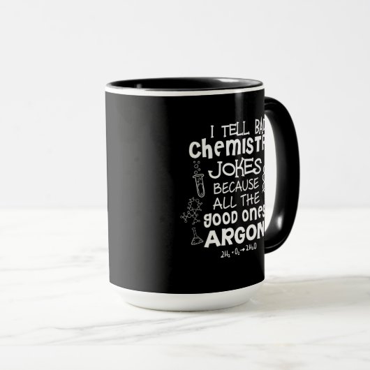 Funny Science ik vertel slechte chemie-spellen omd Mok (Voorkant rechts)