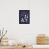 Funny Science is waar geek en nerd Scientist Poster (Keuken)