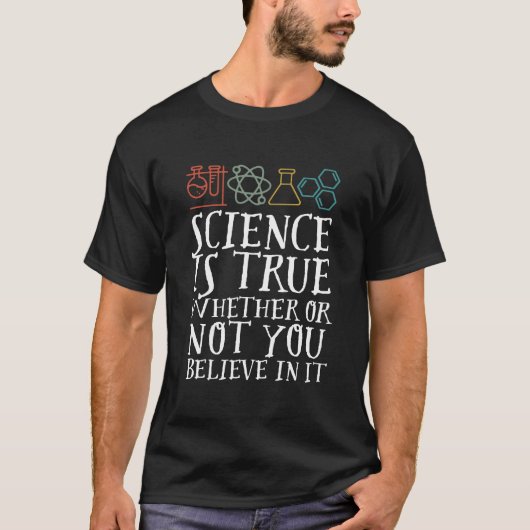 Funny Science is waar geek en nerd Scientist T-shirt (Voorkant)